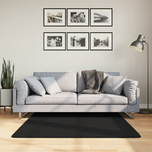 vidaXL Tepih HUARTE kratkih vlakana mekani i perivi crni 120x120 cm Cijene