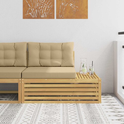  Vanjski krajnji kauč s jastukom Bijela 115 x 83 x 73 cm Cijene