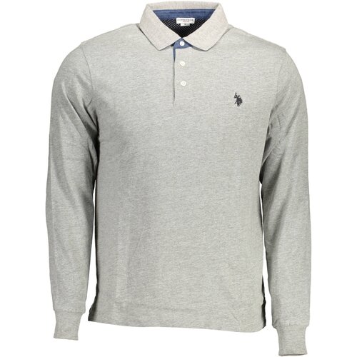 U.S. Polo Assn. US POLO LONG SLEEVED POLO SHIRT MAN GRAY Slike