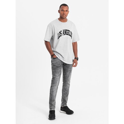 Ombre Men's denim pants SLIM FIT - gray Cijene