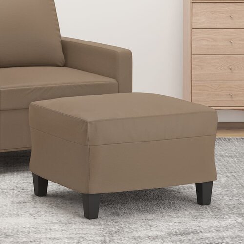 vidaXL Stolček za noge kapučino barve 60x50x41 cm umetno usnje Cene