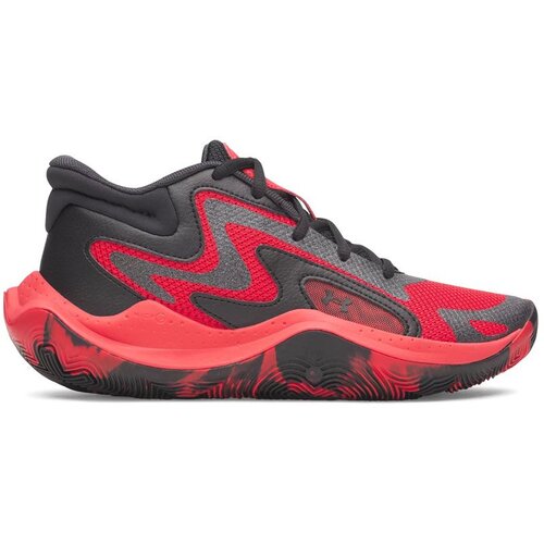 Under Armour patike za ko&amp;scaron;arku UA GS Jet &amp;#039;25 za dečake, crveno-crne Slike