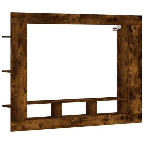 Maison Chic TV omarica - TV stojalo - Televizijska omarica dimljeni hrast 152x22x113 cm inženirski les, (21701223) Cene