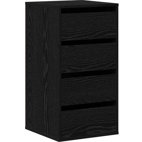 vidaXL Kutna komoda Crni hrast 40x41x76 cm Konstruirano drvo Cijene