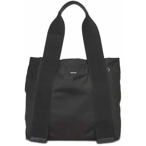 Calvin Klein Ročna torba Wide Strap Nylon Shopper Lg K60K611044 Ck Black BAX