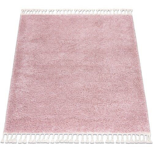 RugsX Preproge Preproga BERBER square 9000 roza Čopki berbery 120x120 cm Rožnata Cene