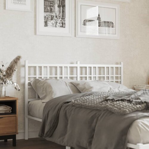 The Living Store Kovinsko vzglavje belo 120 cm - Vzglavje, (21660341) Cene