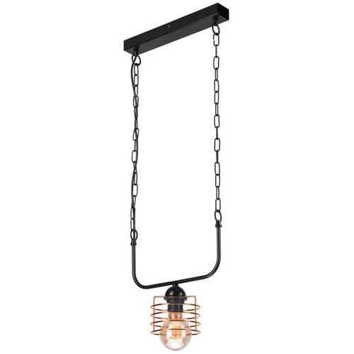  Luster na lancu MORGAN 1xE27/60W/230V crni/bakreni Cene