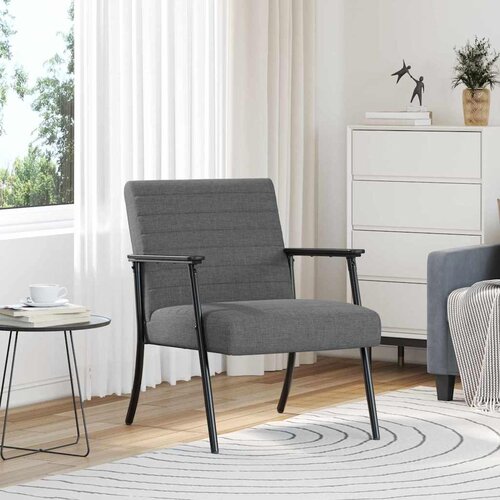 vidaXL fotelj Temno siva 59 x 75 x 78 cm blago Cene