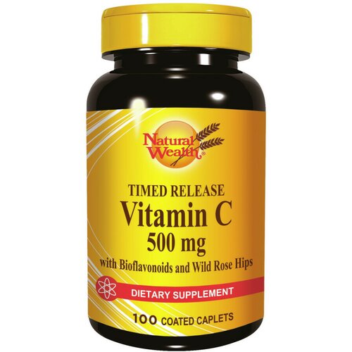 Natural Wealth vitamin C-500 sa vremenskim otpuštanjem 100 tableta Slike