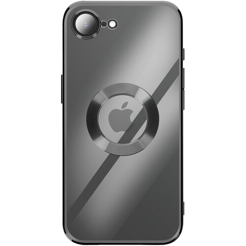 AVIZAR Silikonski ovitek s kromiranim robom za iPhone 17e, Črna, (5000274777) Cene