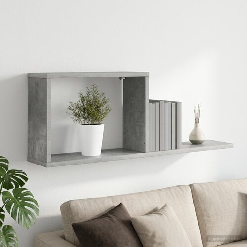  Plutajuće police Betonska siva 80 x 15 x 30 cm Cijene