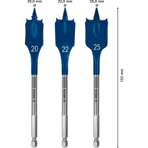 Bosch Komplet EXPERT Self Cut Speed pljosnatih burgija od 20/22/25 mm, 3 dela 2608900331 Slike