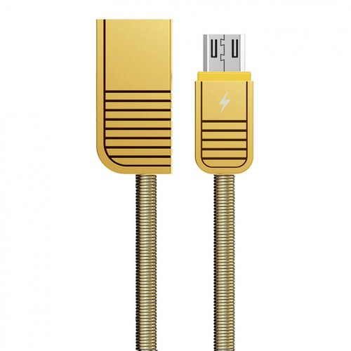 Remax data kabl Linyo micro USB RC-088m zlatni 1m Slike