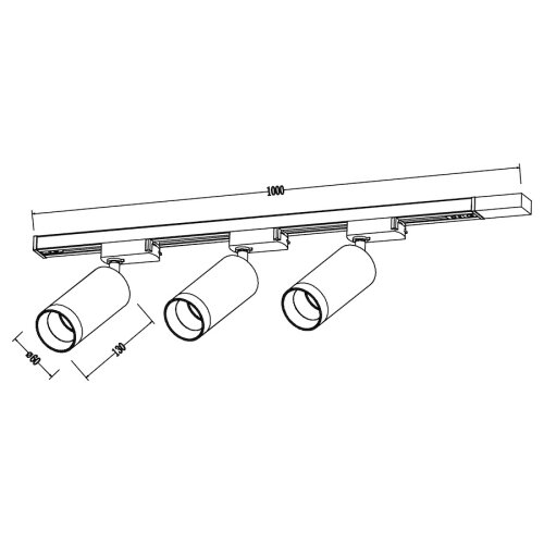  Reflektor za &amp;scaron;inski sistem MICA 3xGU10/10W/230V crna/zlatna Slike