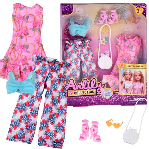  Set odjeće za lutku, blagdanski stil, haljina, dodaci ZA5707 Cene