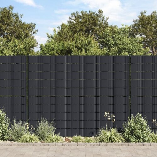 vidaXL Vrtna platna 4 kosi PVC 35x0,19 m mat temno siva Cene