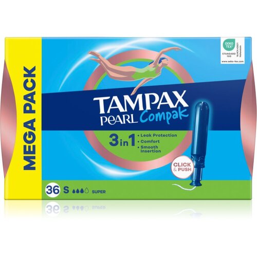 Tampax Pearl Compak Super tamponi z aplikatorjem 36 kos Cene