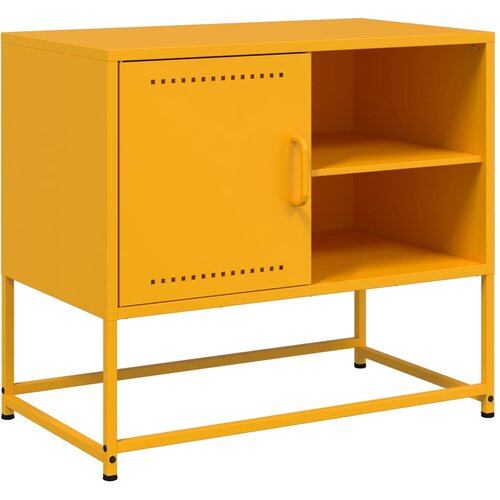Maison Chic TV omarica - TV stojalo - Televizijska omarica gorčično rumena 68x39x60,5 cm jeklo, (21700000) Cene