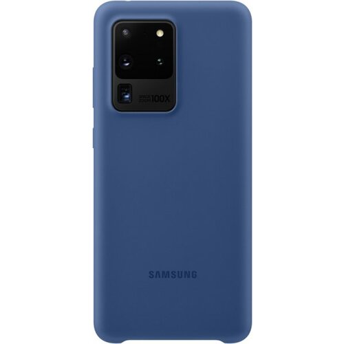 Samsung original silikonski ovitek EF-PG988TNE za SAMSUNG Galaxy S20 Ultra G988 - moder Slike