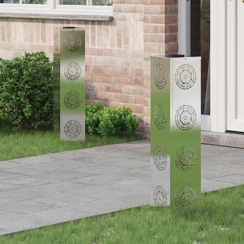  Solarna LED svjetlost za stazu 2 pcs Nehrđajući čelik Slike
