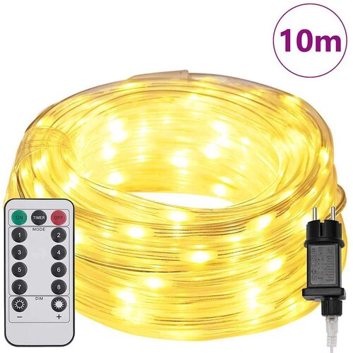 VidaXL Svjetlosna uže s 240 LED svjetlima Topla bijela 10 m PVC Slike