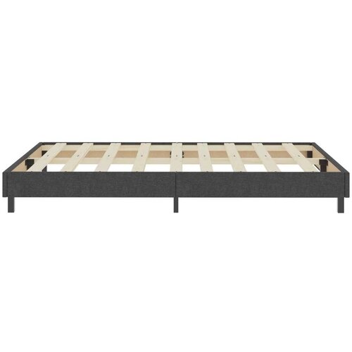 VidaXL Box spring okvir za krevet od tkanine sivi 160 x 200 cm Slike