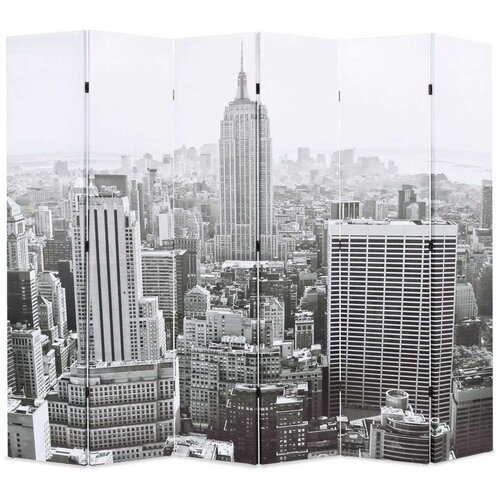 vidaXL Sklopiva sobna pregrada sa slikom New Yorka danju 228 x 170 cm Cene