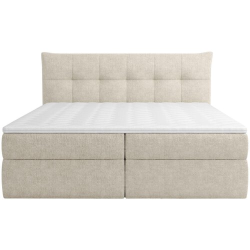Boxxx POSTELJA Z VZMETNICO 160 cm x 200 cm , tekstil krem barve Slike