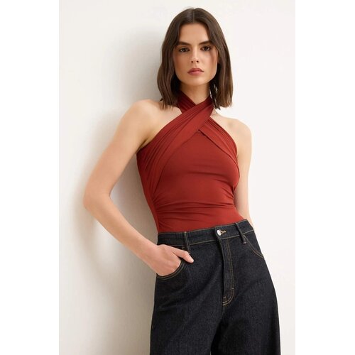 TRENDYOLMILLA Ženski bodi TWOSS26BD00019, Bordo Slike