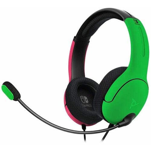 Nintendo Switch Wired Headset LVL40 Pink/Green Cene