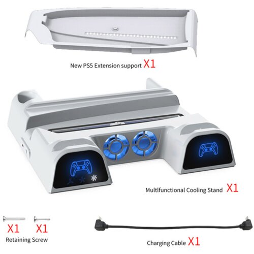  Stalak DOBE TP5-3532B za PS5/ PS5 SLIM beli Slike