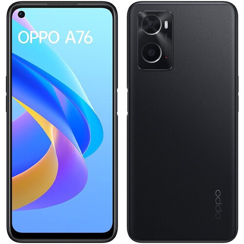 Oppo Obnovljeno - znaki rabe - A76 crn 4G 128 GB 4 GB ram dual sim - vidne oznake uporabe obnovljeno, (21598556) Slike