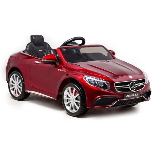  Licencirani auto na akumulator Mercedes S63 - crveni/lakirani Cene