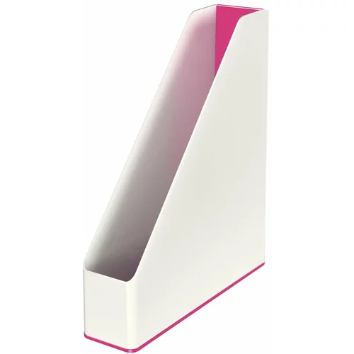Leitz bijelo-ružičasti stalak za časopise WOW