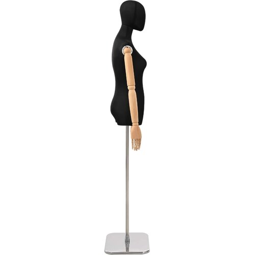  Podesivi maneken 165-213 cm s postoljem Žena PP Crna Slike