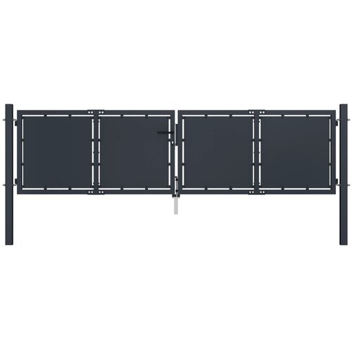 Vrtna vrata čelična 300 x 75 cm antracit Cijene