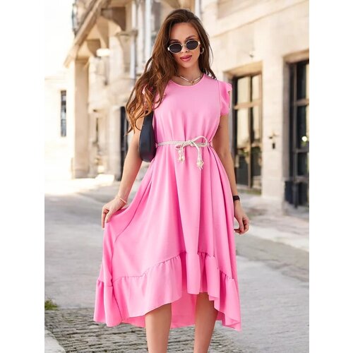 Resti Women's midi dress with ruffles and short sleeves Cene