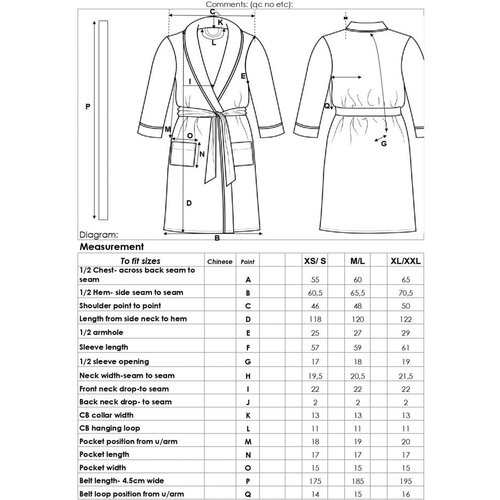 HIP Bijeli pamučan kućni ogrtač XL/XXL Terry &amp;ndash; Slike