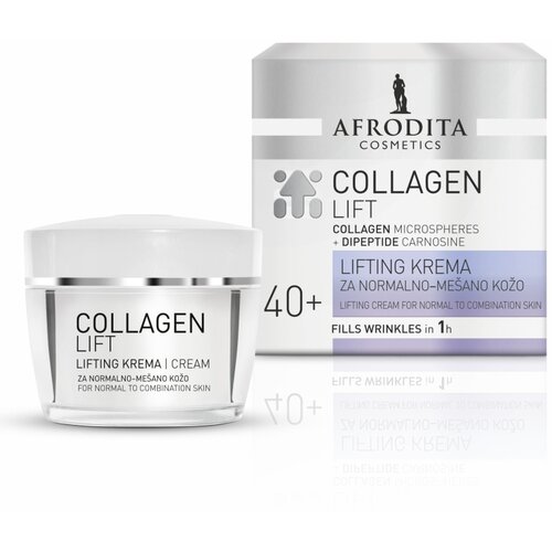 Afrodita Cosmetics collagen lift krema za normalnu-mešovitu kožu 50ml Slike