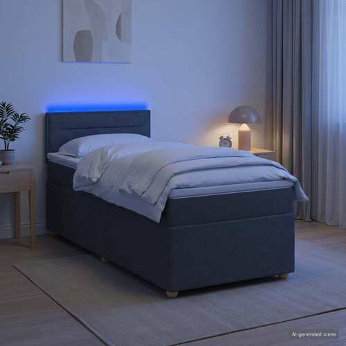  Boxspring krevet s madracem Tamnosiva 80 x 200 cm Tkanina 80 x 200 x 100.5 cm Cene