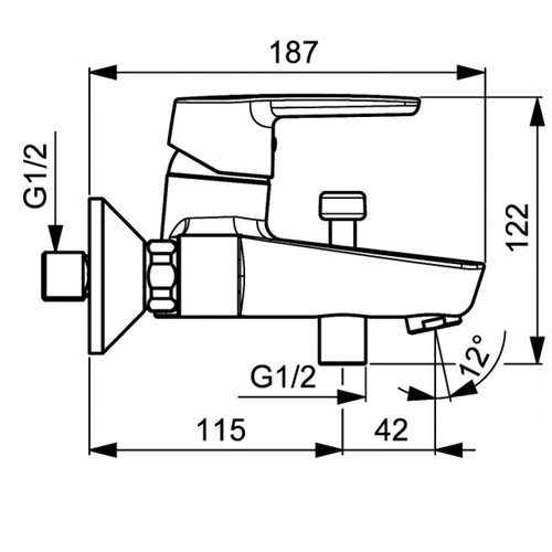 Hansa Armatura za kopalno kad POLO (51442193) Slike