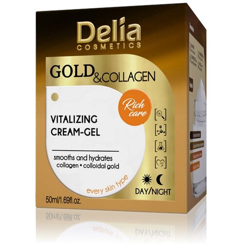Delia GOLD &amp;amp; COLLAGEN Vitalizujući krem gel 50ml Slike