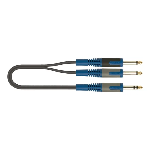  Q-LOK RKSA100-2 kabel 6,3mm st. - 2x6,3mm mon. 2m