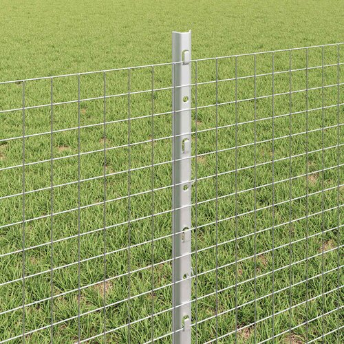  Zatvorena žičana ograda s postovima 10 x 0,6 m Pocinčani čelik Slike