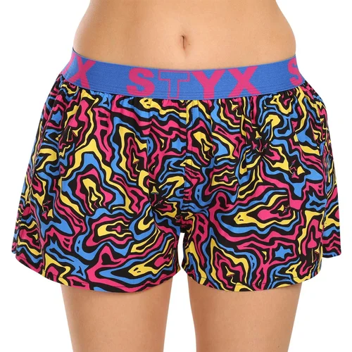 STYX Women's boxer shorts art sports rubber mushrooms