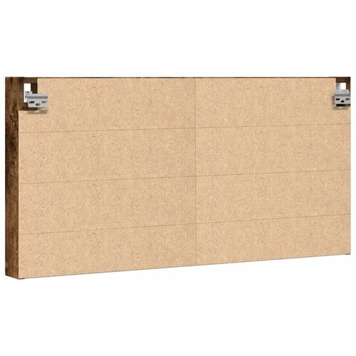  Vitrina boja dimljenog hrasta 100x8,5x50 cm drvena Slike
