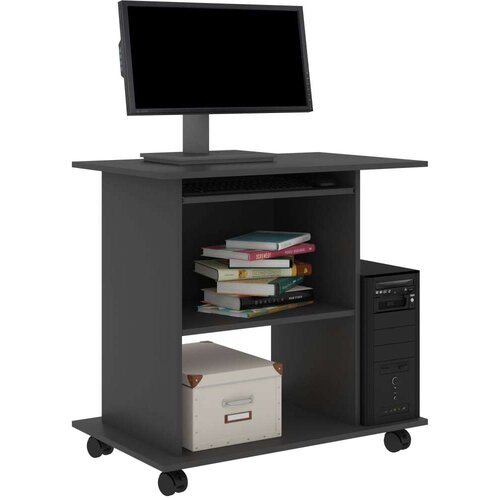 vidaXL Stol za računalo sivi 80 x 50 x 75 cm od iverice Cene