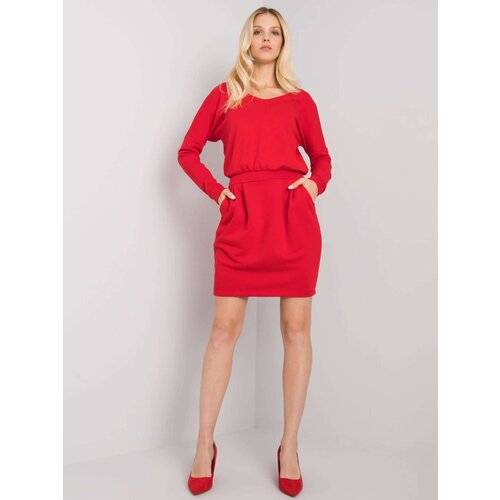RUE PARIS Dress-RV-SK-6037.18X-Red Cene
