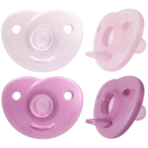 Philips Avent varalica za bebe Soothie Pink, 0-6 m Slike